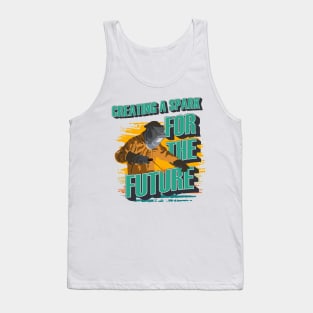 Heavy metal welding Legend Welder quote Creating a spark for the future Tank Top